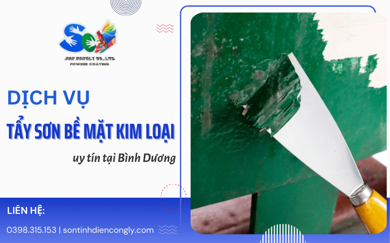 tẩy sơn bề mặt kim loại Bình Dương