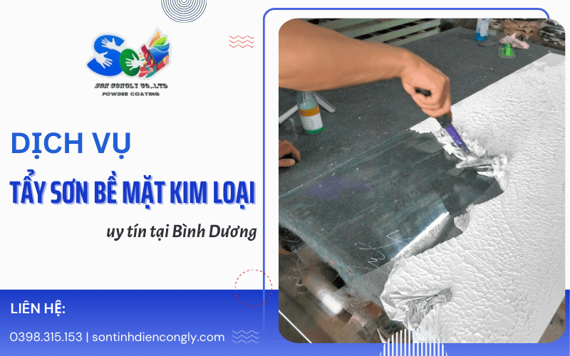 tẩy sơn bề mặt kim loại Bình Dương